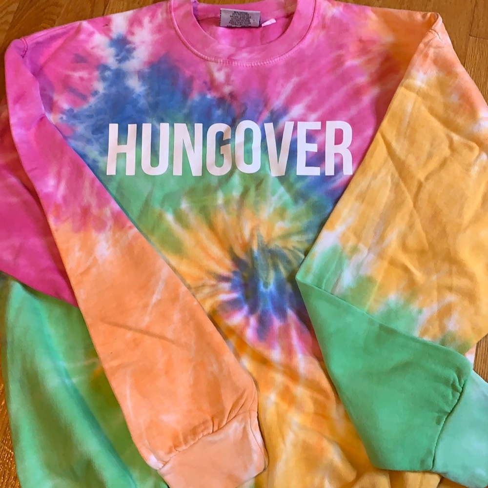 Tie-dyed oversized sweatshirt